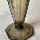 Vase cornet 1930 Art Deco verre fumé