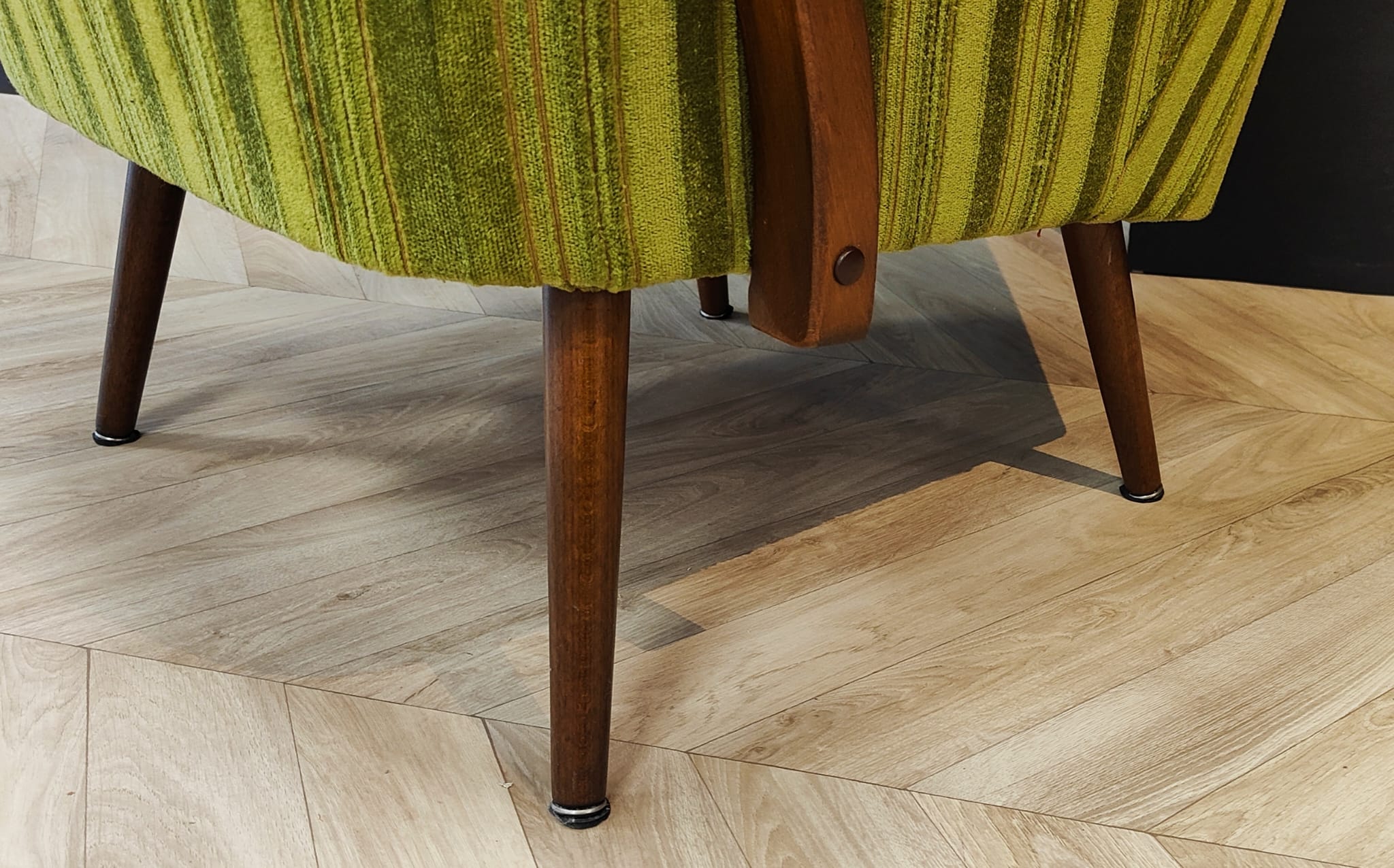 Two mid century cocktail chairs, vintage