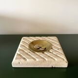 Empty pocket - travertine ashtray