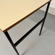 Vintage small desk designed by Pierre Paulin CM217 from the 1960s, wood and metal.