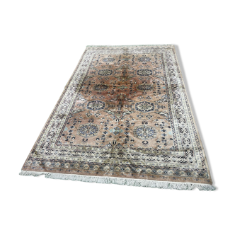 Pakistani carpet in wool and silk handmade -2m84x1m87