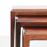 Scandinavian rosewood nesting tables from Rio