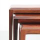 Tables gigognes scandinaves en palissandre de Rio
