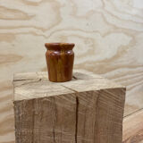 Petit vase en albâtre rouge vintage