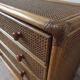 Bamboo and rattan chest of drawers, 70's