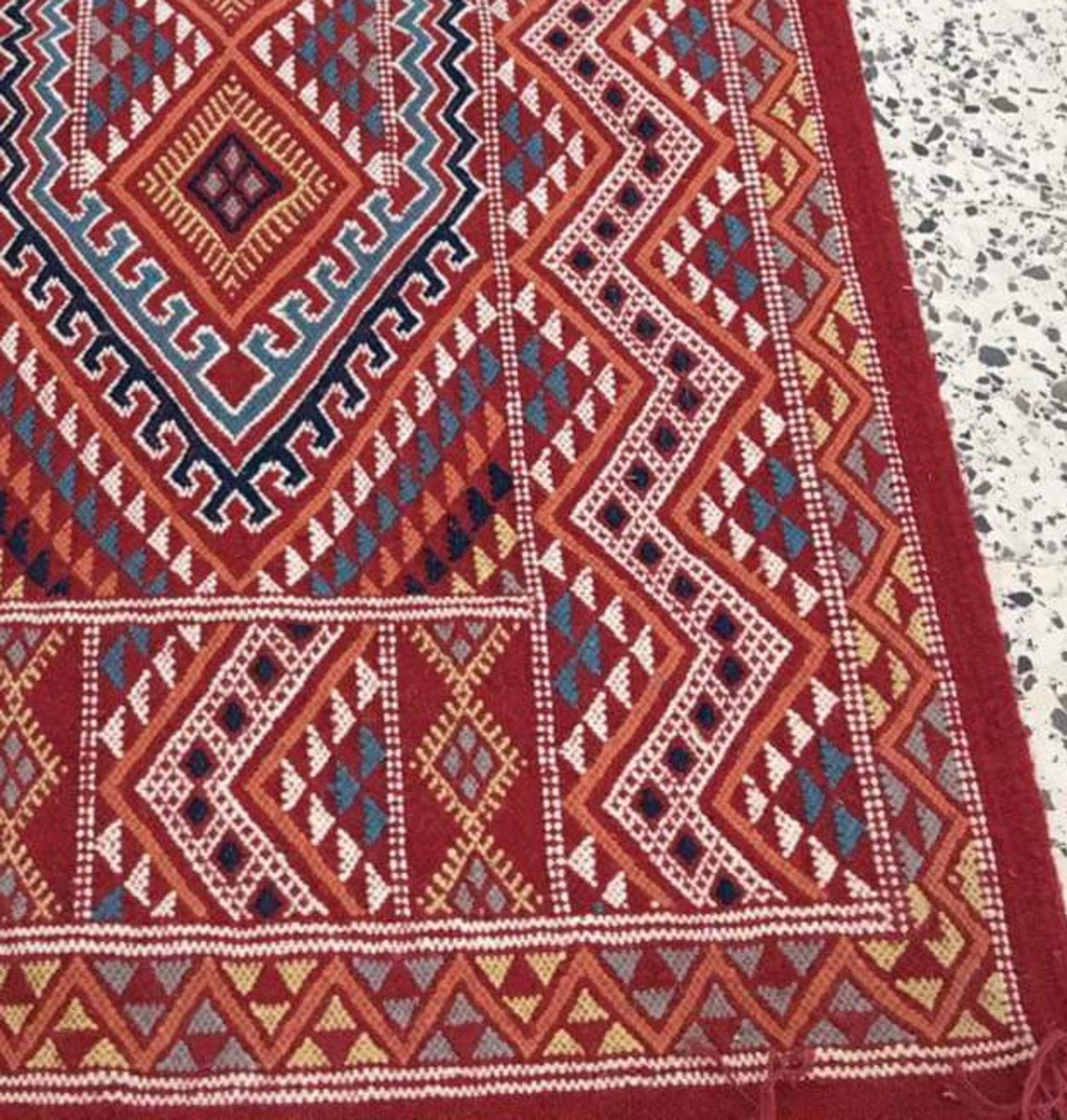 Corridor multicolored margoum carpets traditional hand