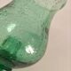 Mint green bubbled glass photophore – Biot glassware