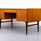 Freestanding vintage teak desk 1960s