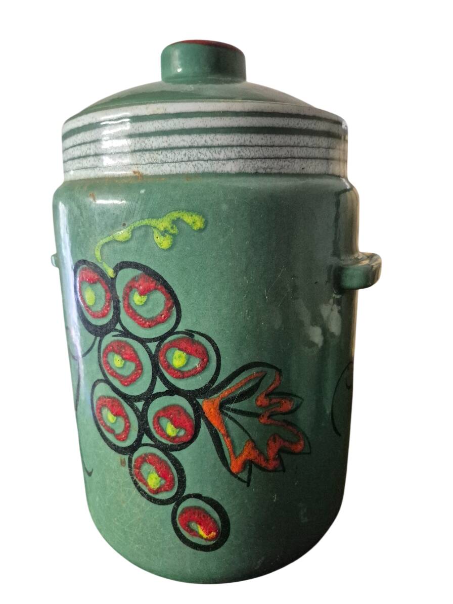 pot + enamelled ceramic sangria glasses