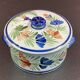 Quimper covered sugar pot Manufacture HB Quimper H 7,5 cm diameter 13 cm