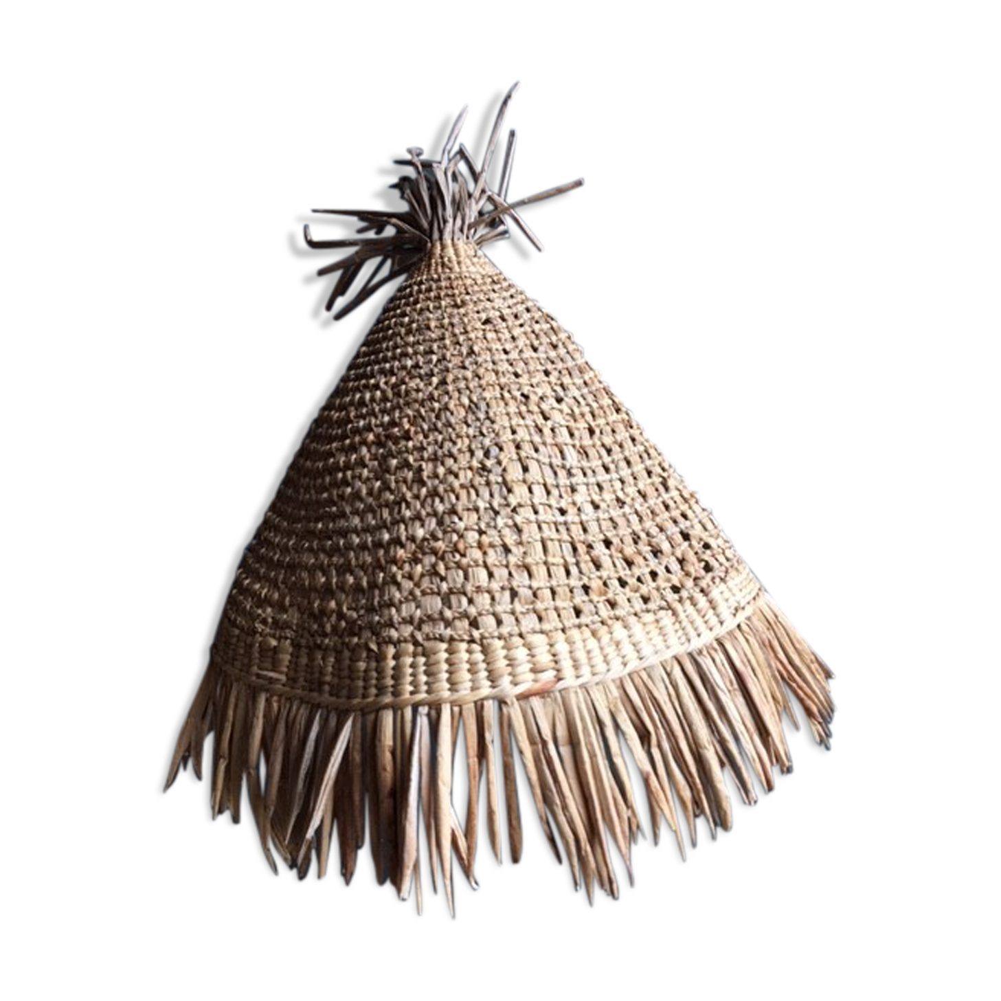 Suspension rattan and raffia