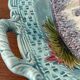 Vintage asparagus dish in faience barbotine – Large serving platter
