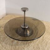 Beautiful smoked glass server/tray from the 70s