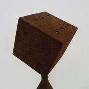 Futuristic Art Deco cast iron paperpress
