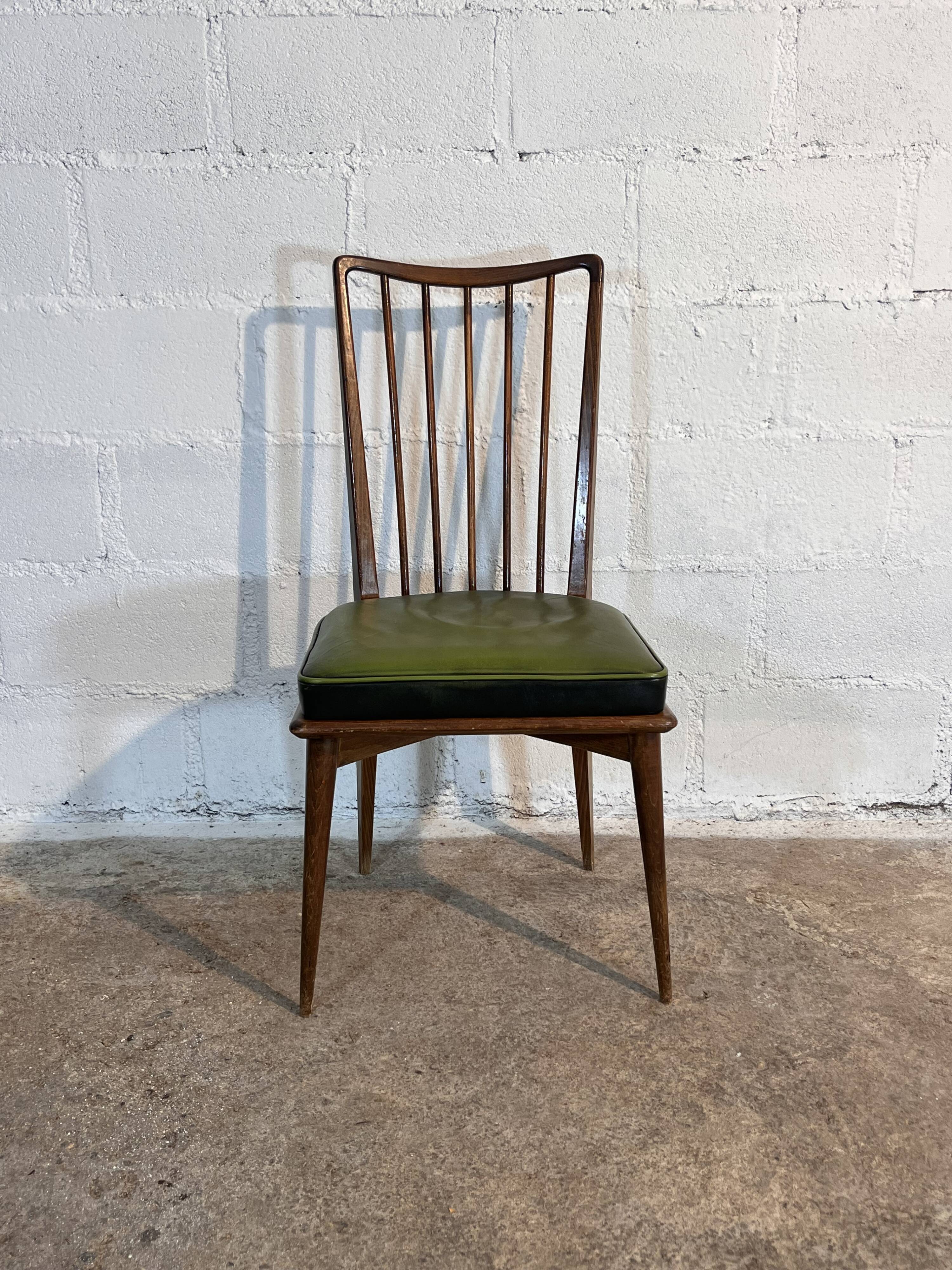 Dining room chairs, Charles Ramos 1950s