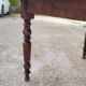 Oval Burgundy Farm Table in solid oak 19th