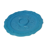 Blue opaline presentation dish
