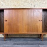 60s 70s teak sideboard highboard H.W. Klein Bramin Danish Modern Design