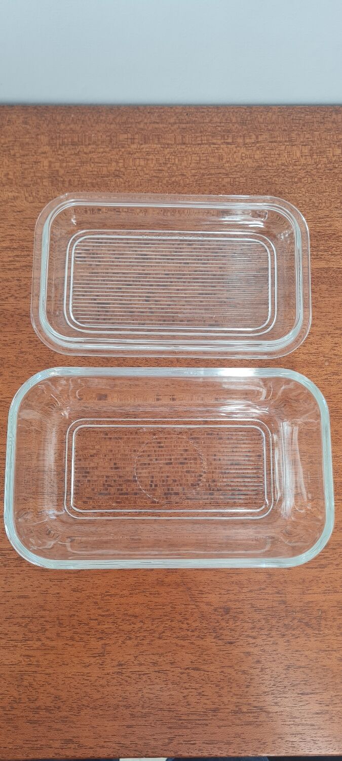 Arcoroc glass butter tray