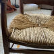Fauteuil en paille art populaire
