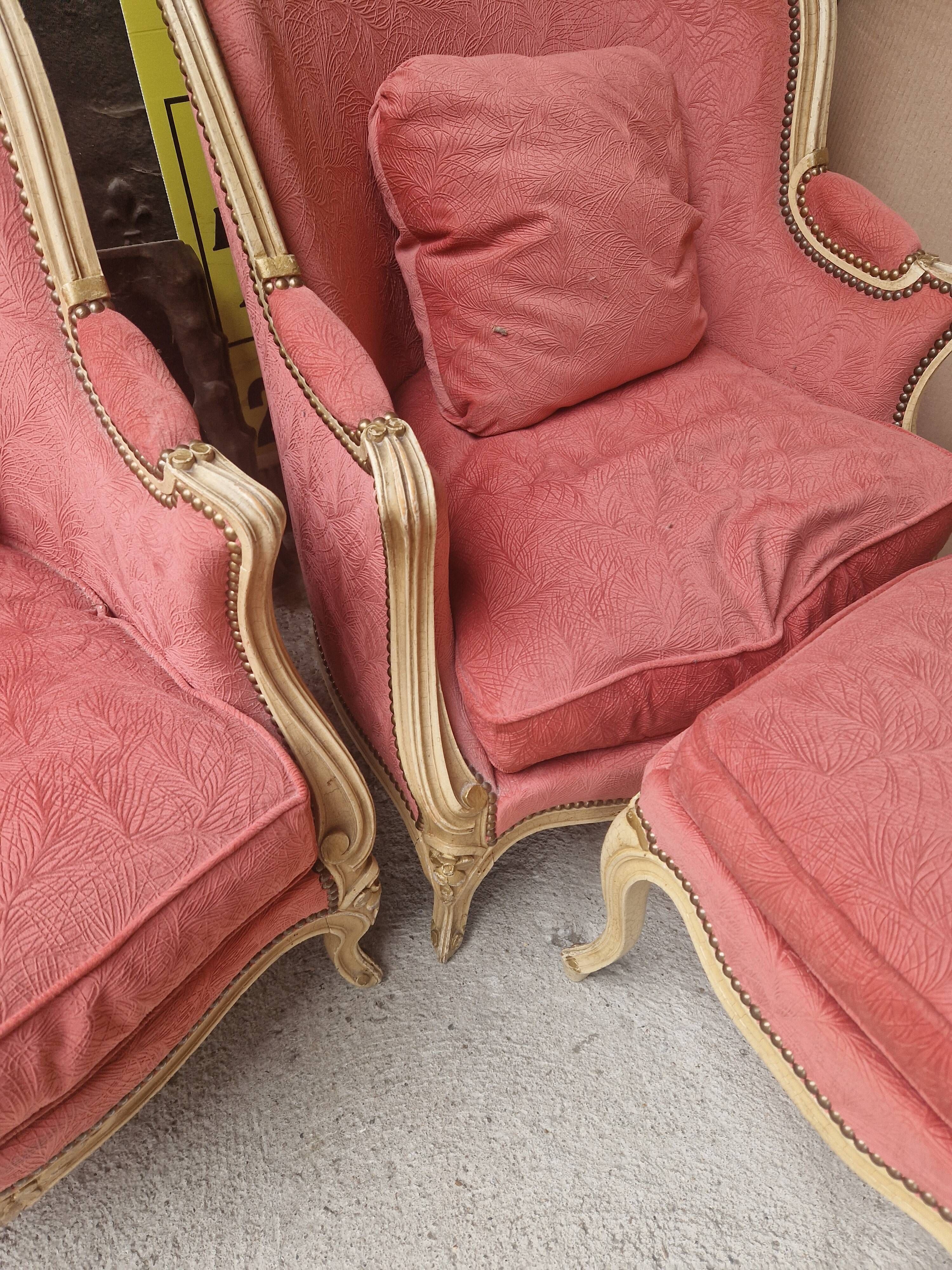 Bergère de style Louis XV