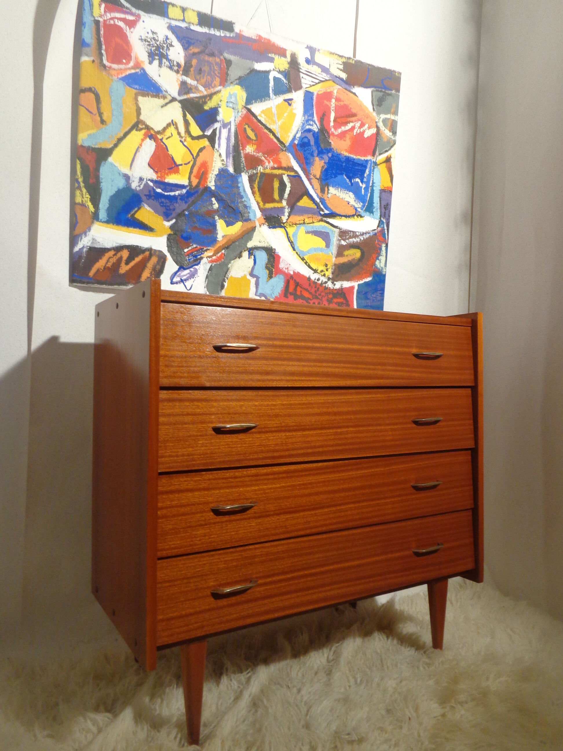 Vintage dresser of the 60s teak stamped