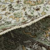 6x10 Brown & Beige Floral Pattern Vintage Rug, 196x325Cm