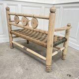 Two-tone rope bench from the 1950s