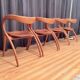 Set of four chairs designed by A. Sibau, Italy, 1980s.