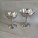 2 stainless steel ice cream cups