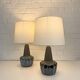 Pair of Søholm table lamps model 1051 by Einar Johansen, Soholm, Denmark, 1960.