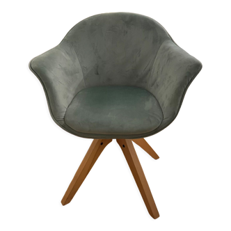 Celadon armchair