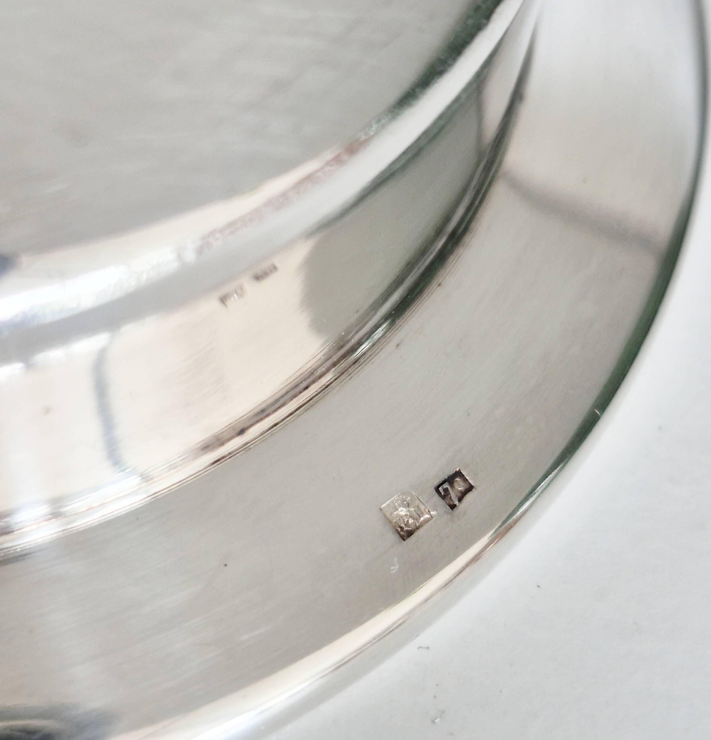 Silver scallop shell butter dish