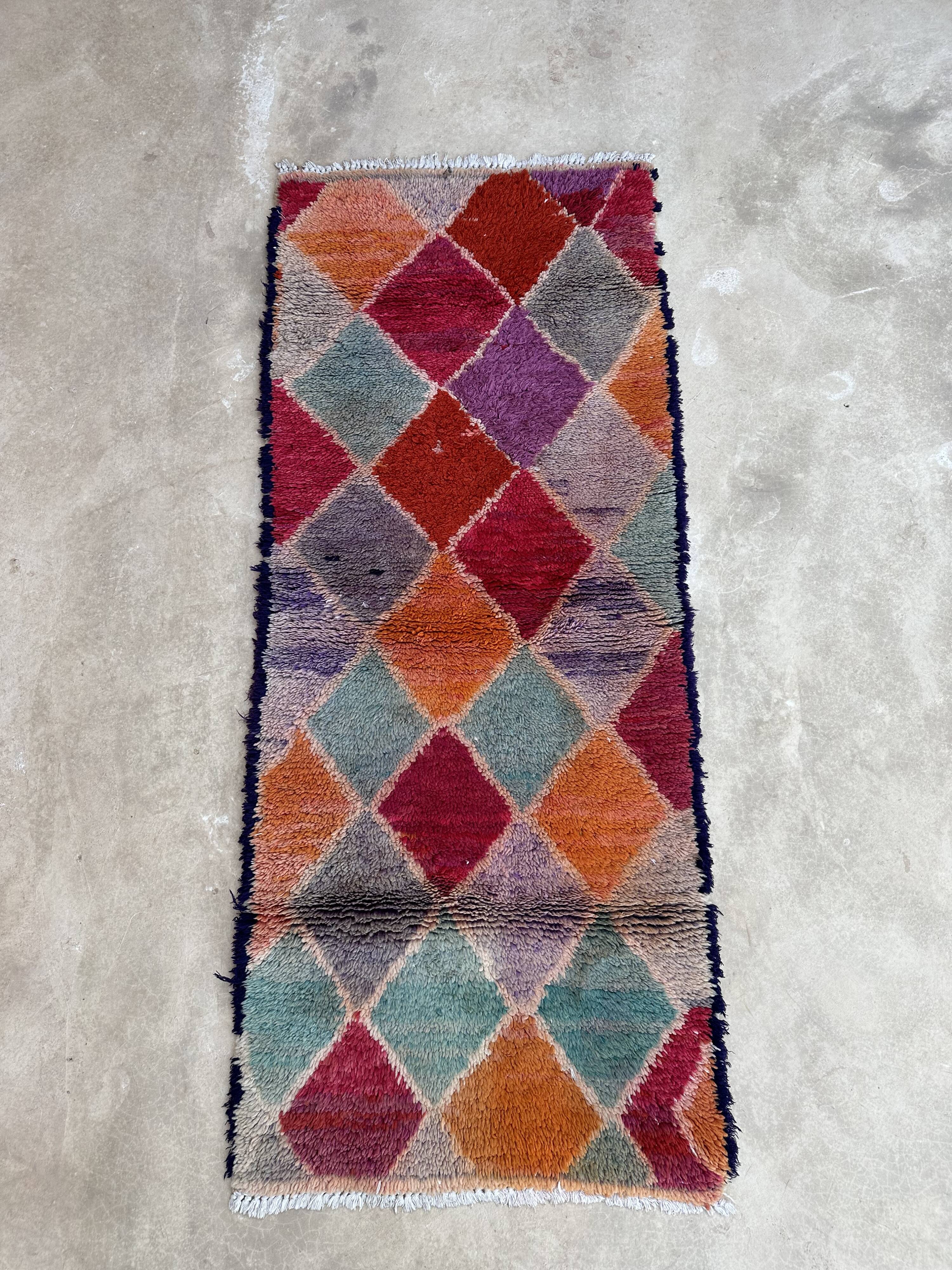Moroccan carpet - 76 x 183 cm