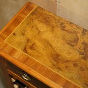 Flamed walnut sideboard for 36 bottles with drawer