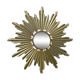 Gold metal sun mirror
