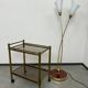 Vintage brass serving trolley