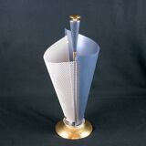 Umbrella holder, brass and pierced metal, France
