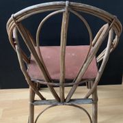 Fauteuil chaise en rotin osier enfant vintage