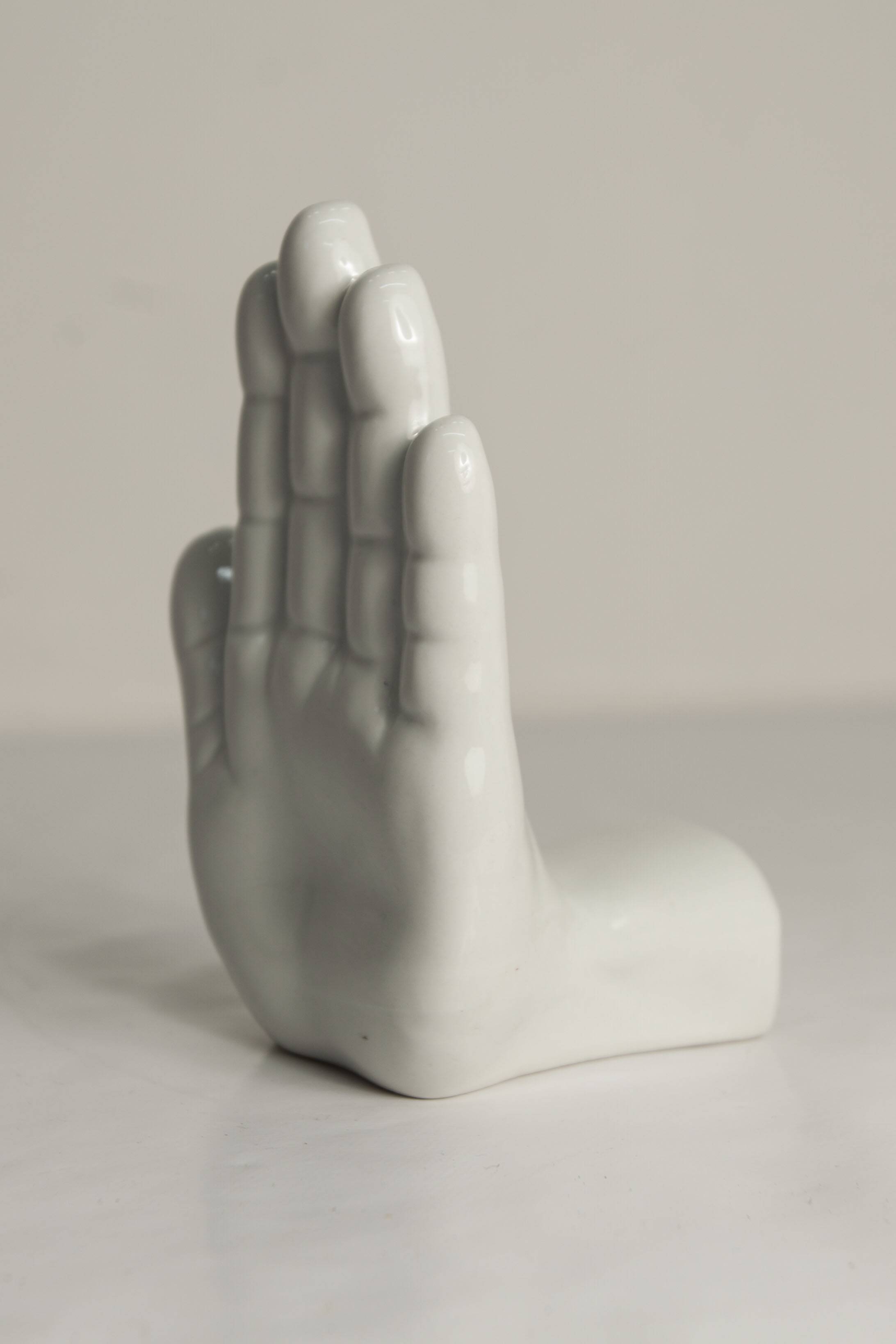 Bookend or ceramic decoration left hand 1980