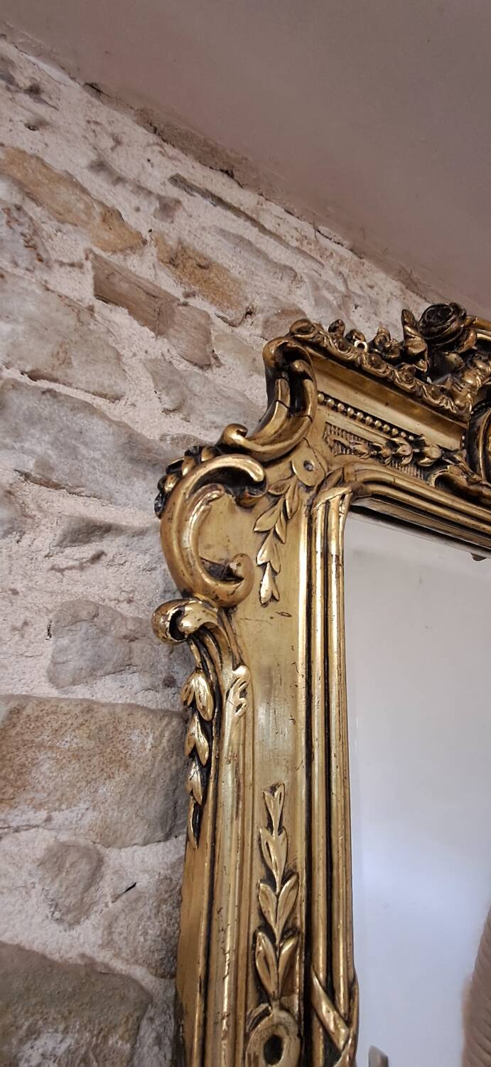 19th century mirror 85 x 62