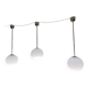 3 Giso ball pendant lights by Gispen