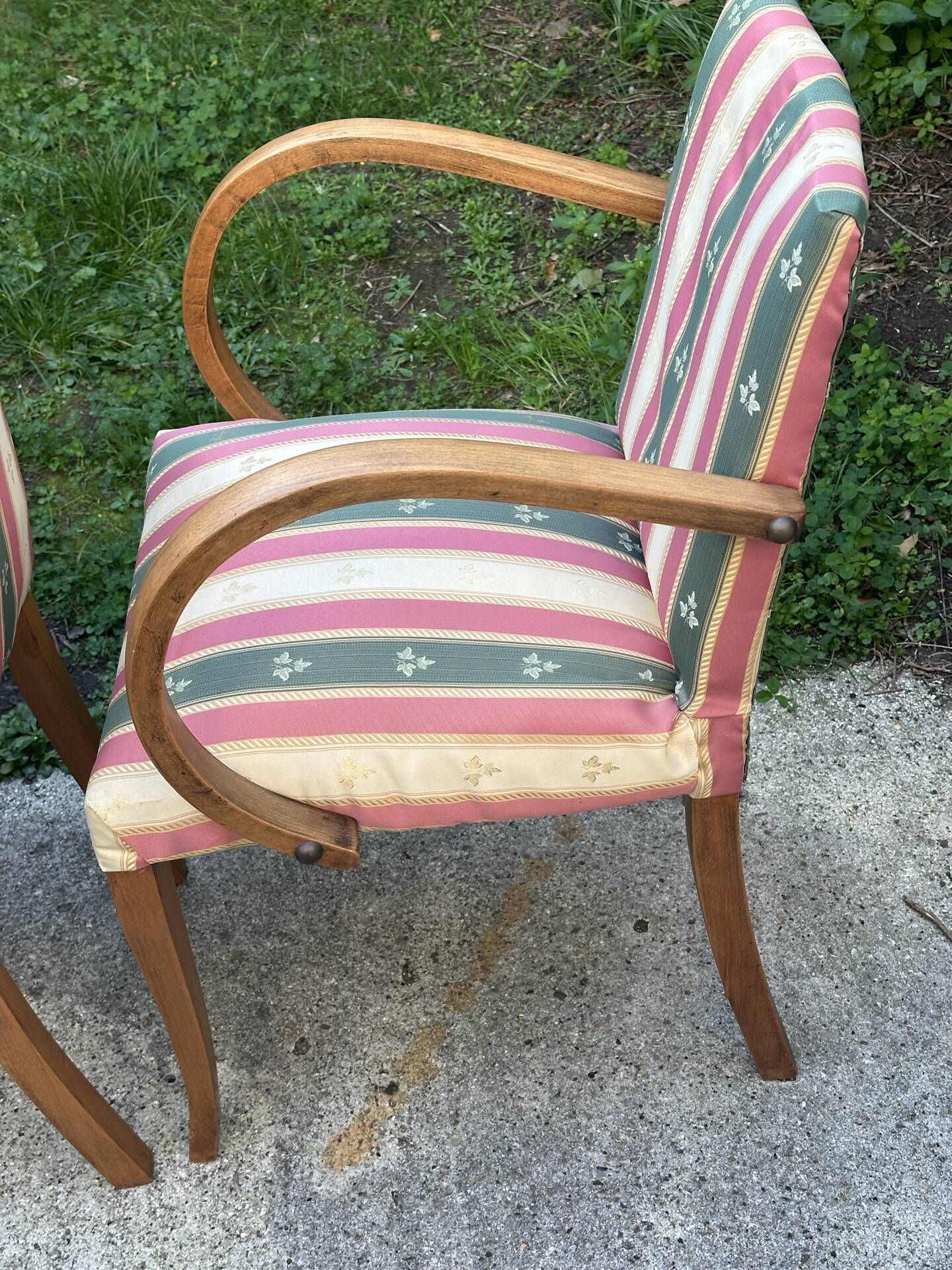Pair of bridge armchairs from the 1950s – Bent wood