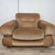 Fauteuil en tissu et acier tubulaire, années 1970