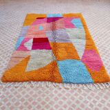 Contemporary high-quality multicoloured Azilal Berber rug - 246 x 153 cm