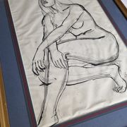 Etude de nu "Lydie" signée de François Xavier Josse, années 50, 71 x 54 cm