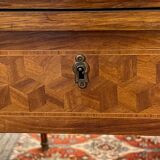 Old game table, has system, length 180 cm, directoire style