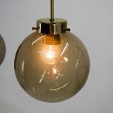 Ensemble de trois suspensions en verre par Kamenicky Senov, 1970s