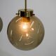 Set of Three Glass Pendants by Kamenicky Senov, 1970s