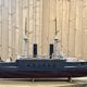 Model representing a battleship of the late nineteenth century
